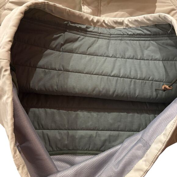 Relwen Men's Channel Anorak Light Stone Pullover Hooded Puffer Jacket Size Large - Picture 8 of 9